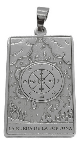 Dije Cartas Del Tarot Astrologia Acero La Rueda De La Fortuna