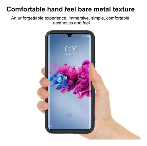 Funda De Teléfono Tpu Negra Esmerilada For Zte Axon 11 5g
