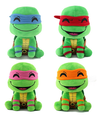 4pcs Peluche Era Tortuga Ninja Peluche Dibujos Animados