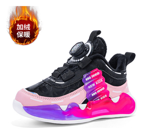 Zapatos Deportivos Para Niños, Zapatos De Invierno Con Forro