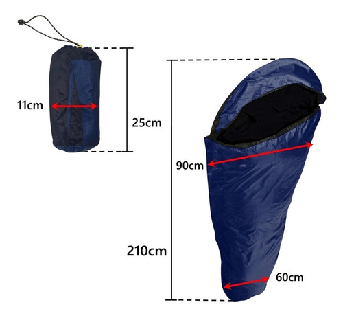 Imagen 2 de 10 de Saco Vivac Funda Para Bolsa De Dormir Waterdog Cavic