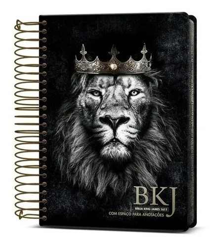 Imagem 1 de 5 de Bíblia Anote King James 1611 Espiral Leão Rei Dos Reis Bkj