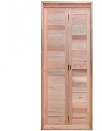 Porta De Madeira Camarão 213x84cm Com Marco Batente 14cm