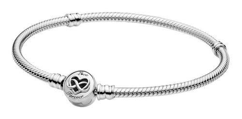 Pulsera Pandora Con Broche Corazón Con Infinito + Kit Regalo