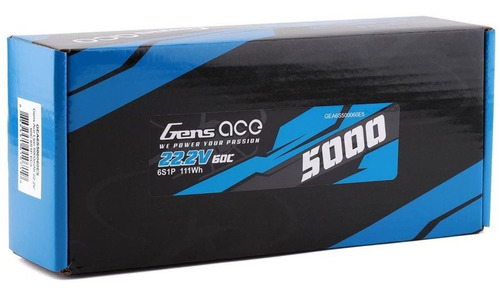 Baterías Lipo Gens Ace 6s 5000 mAh 22,2 V 60 C Ec5