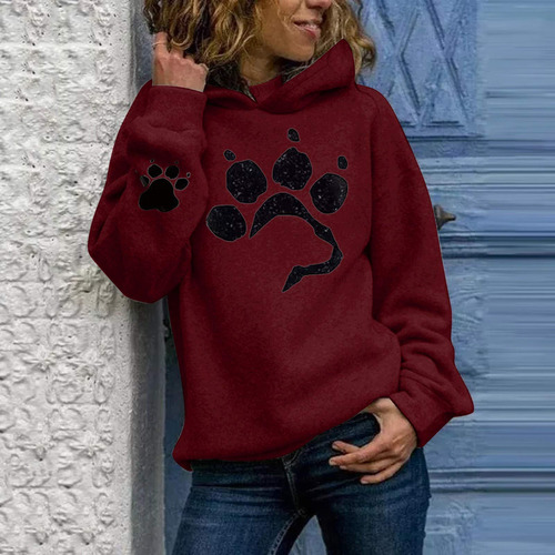 Hotkey Sudadera Capucha Para Mujer Ligera Manga Larga Diseño