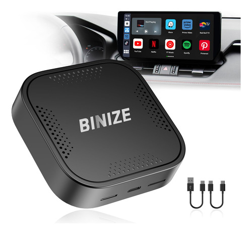 Binize Wireless Carplay Android Auto Wireless Magic Box Disp