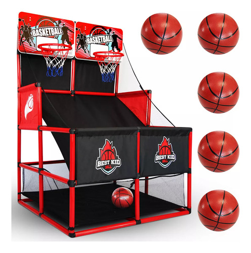 Juego Arcade De Baloncesto Infantil Doble Tiro Con Contador