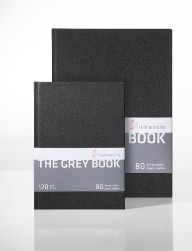 2x Caderno Desenho Hahnemuhle Grey Book A4 A5 120g 80 Folhas