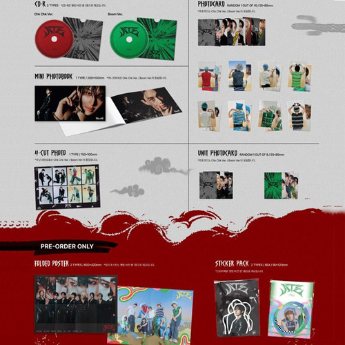 Stray Kids-ate, Boom Ver. Com O Sw Pre-order Photo Card