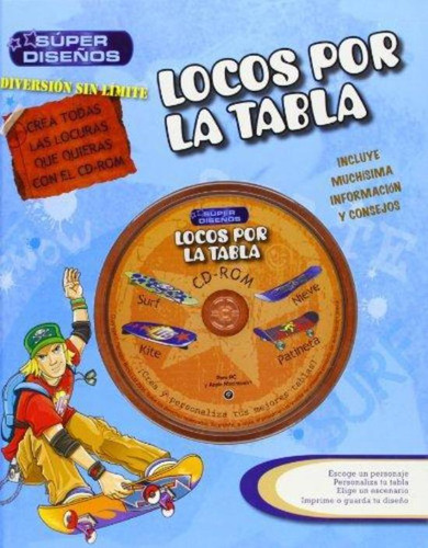 Locos Por La Tabla Super Diseños Con Cd Rom, De Crossick, Matt. Editorial Parragon, Tapa Tapa Blanda En Español