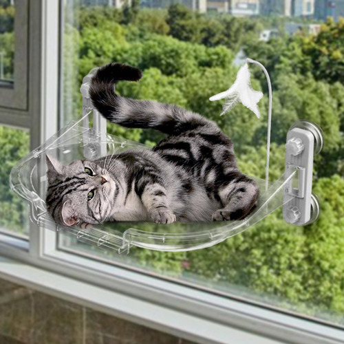 Poleiro De Janela Para Gato Cápsula Espacial Rede Assento