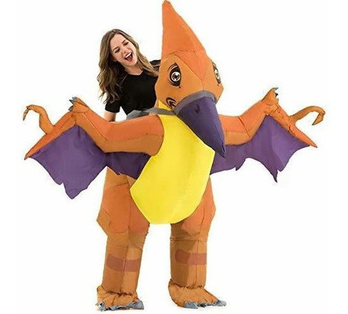 Disfraz De Dinosaurio Inflable Hsctek Para Adultos Con Sonid