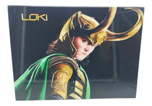 Placa Metal Loki 27x20cm Deus Nordico Decoração 