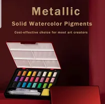 Comprar Acuarelas Profesionales X 24 Colores Metálicos Faber Castell