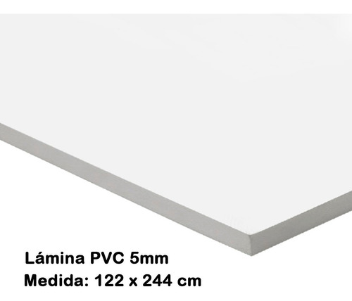 Imagen 1 de 2 de Lámina De Pvc 5mm De Espesor (122cm X 244)