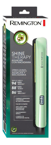 Plancha Alisadora Remington Shine Therapy Aguacate 110v