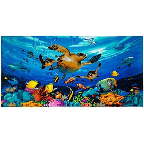 Sea World Beach Towel For Kids, Girls, Boys, Men, Women...