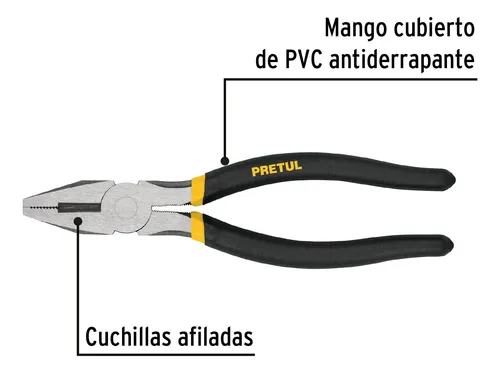 Pinza Para Electricista De 8 200mm Pretul 22708