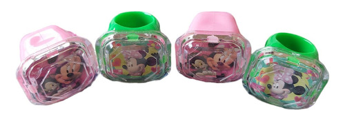 Sorpresas Anillos Minnie Mouse × 8 Cotillón Cumpleaños Niñas