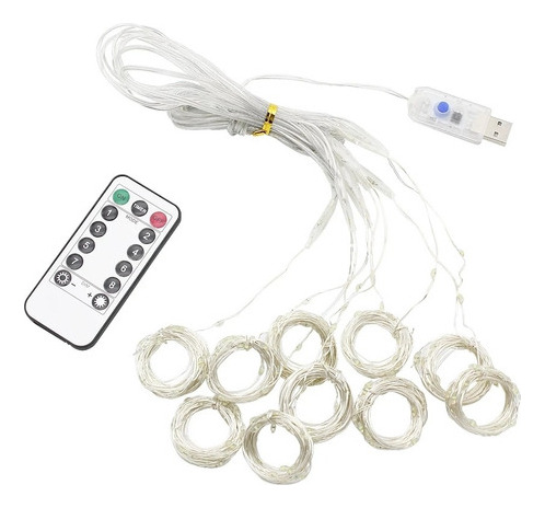 4 Paquetes De Luz De Hadas Navideña De 3 X 3 M, Luz De Corti