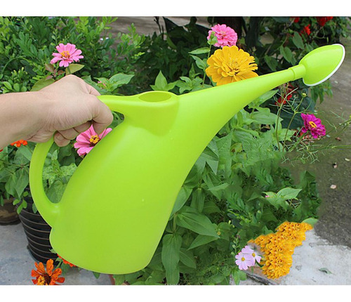 Regadera De Interior Plantas Flores Abs Y Cabezal 3l Naranja