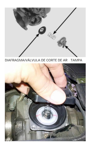 Diafragma Carburador Xr 250 Tornado Com Pistonete 2004 2005