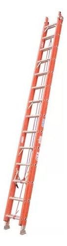 Escalera Extensible Fibra De Vidrio 6,40m 24 Tramos Aladino