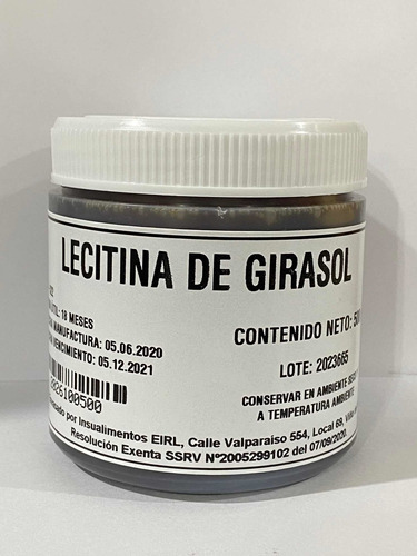 Lecitina De Girasol Liquida - 500 G