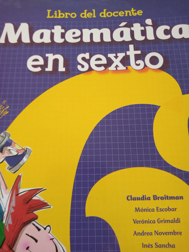 Libro Del Docente Matematica En Sexto Santillana