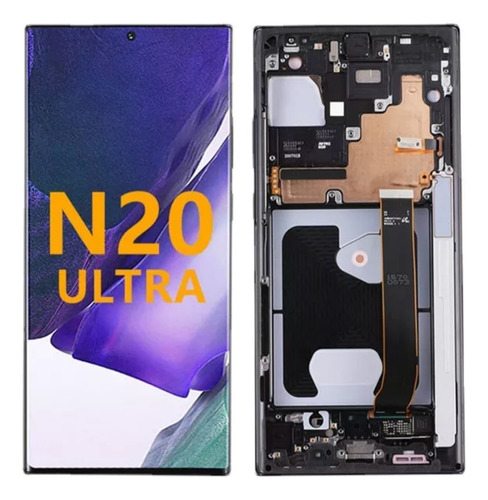 Tela Frontal Display Samsung Note 20 Ultra Nacional Branca 