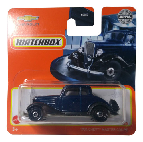 Matchbox 1934 Chevy Master Coupe Azul Oscuro Nuevo Sellado