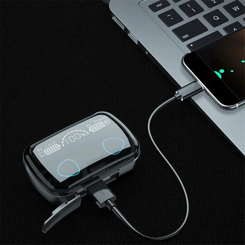 Fone De Ouvido Bluetooth Para Samsung Xaiomi iPhone Tws Cor Preto