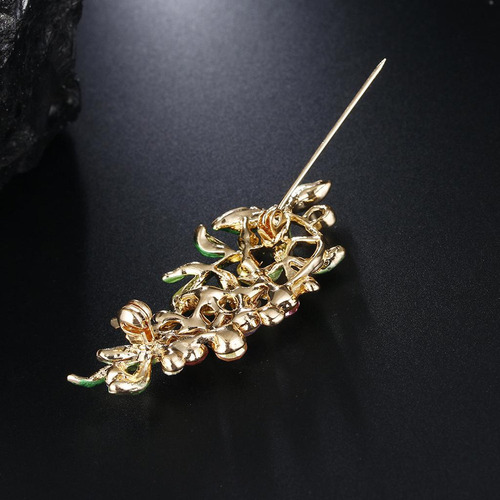 De Broche De Flores De Diamantes De Imitación 3 Piezas