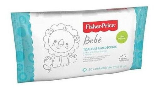 Toalhas Umedecidas Com E Sem Perfume Fisher Price 50 Un