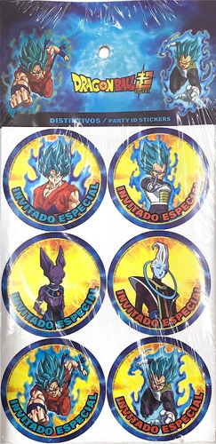 Distintivo Sticker Dragon Ball Super Fiesta C/24pz 0dra0