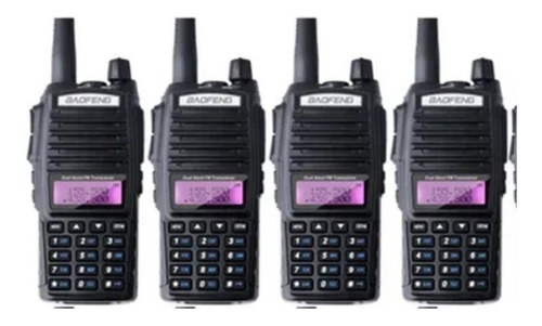 Kit de 4 radios Ht Communicator Baofeng, radio Uv82 de doble banda