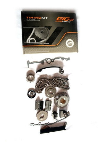 Kit Cadena Tiempo Sentra B13 90-99 Guia Hierro 12 Piezas