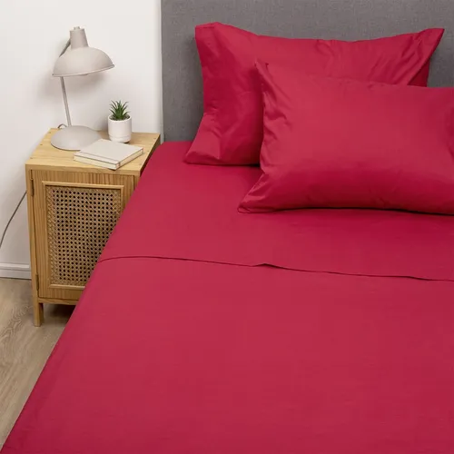 Pack 2 Sabanas Arthome Verde + Rojo 144 Hilos 1,0 Plaza