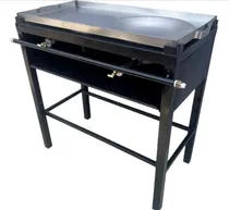Comprar Parrilla Con Comal Chalupero De Acero Inoxidable 80x40