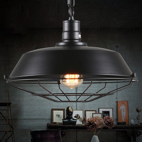 Lámpara Industrial Colgante Con Forma De Colgante, Diseño Vi