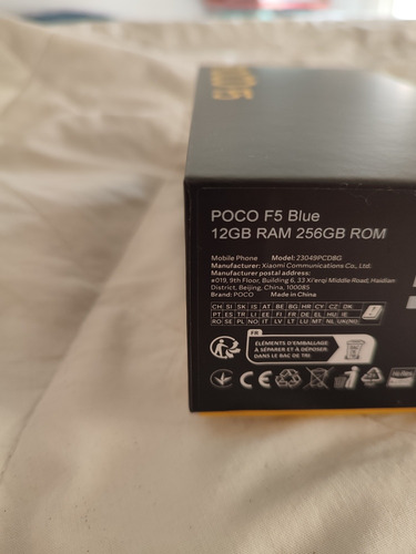 Celular Xiaomi Poco F5 12/256gb