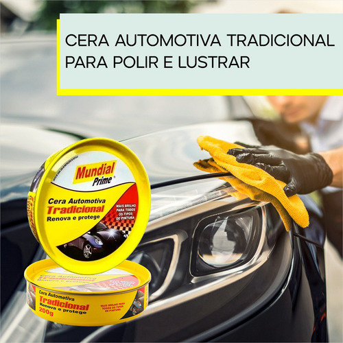 Cera Automotiva Pasta Lata Tradicional Renova E Protege 200g