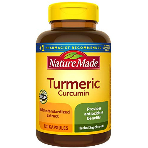 Nature Made Turmeric 500 Mg Capsules, 120 Count For Antioxid