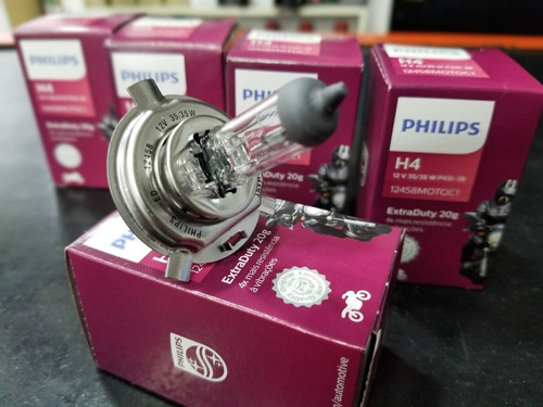 Lampara H4 35/35w Philips Cg Ybr Xr Ns Fz En Scalabrinimotos