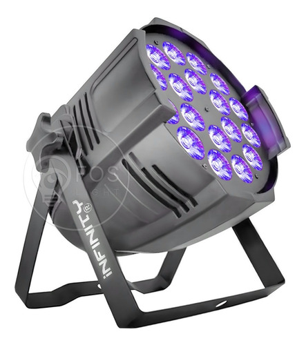 Kit 6 Refletor Optipar Led 18x18w Rgbwa+uv Hexaled 6n1 Festa