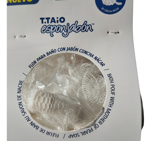 Esponjabón T.taio 2 En 1 Borla Y Jabón De Concha Nácar