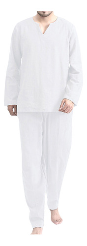 Pijama Casual De Gran Tamaño Para Hombre, Fino, Transpirable