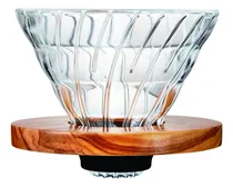 Comprar Gotero Para Café Hario V60, Cristal, Tamaño 02, Madera De Ol
