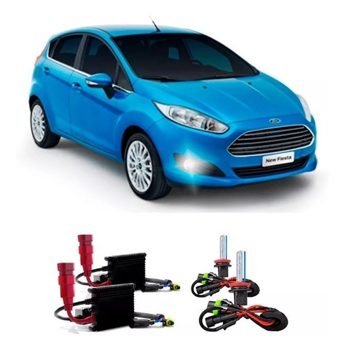 Kit Xenon Ford New Fiesta 13/15 Farol De Milha H11 6000k